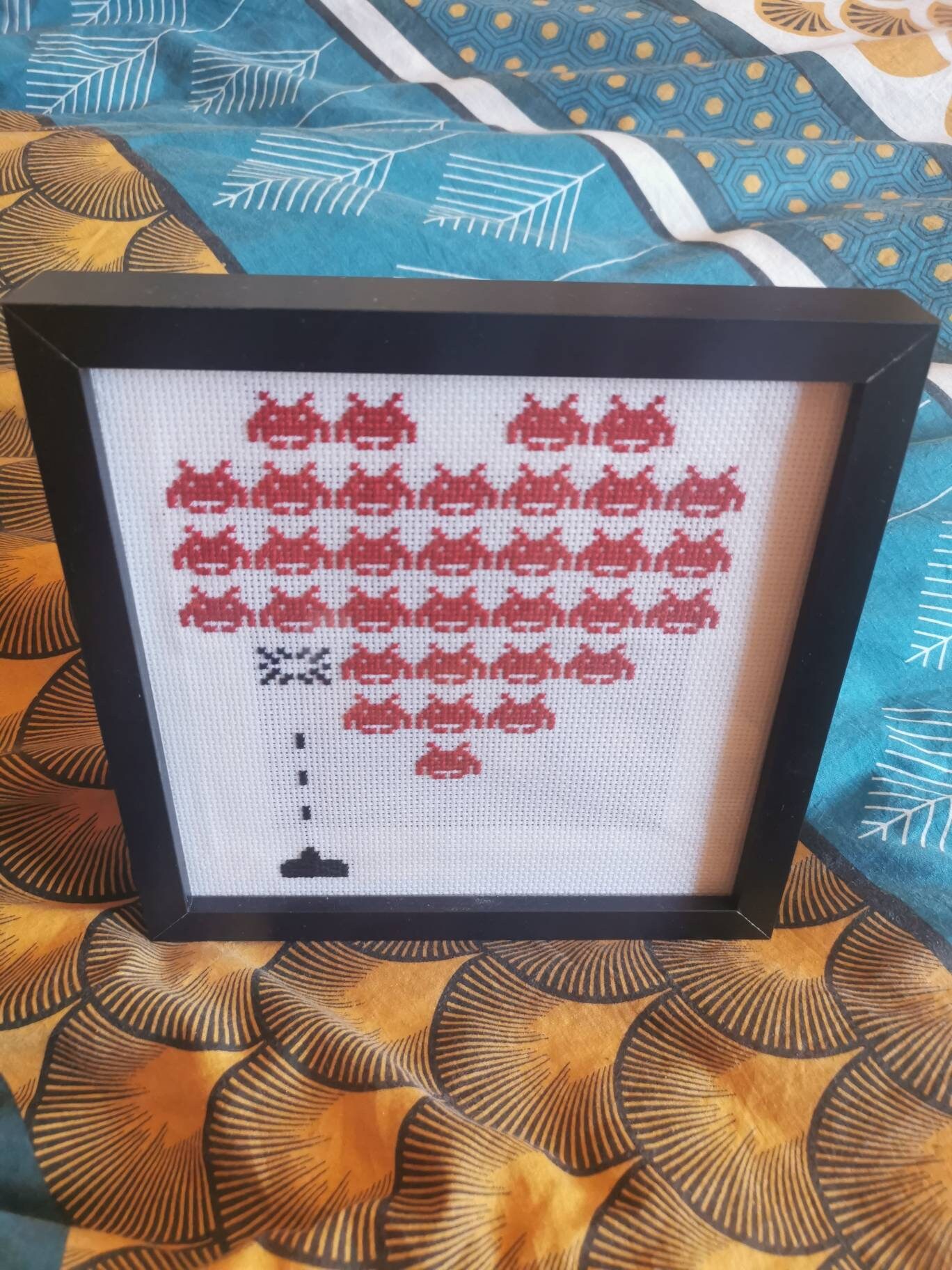 Cadre Space Invaders Frame Vintage Heart Coeur Geek