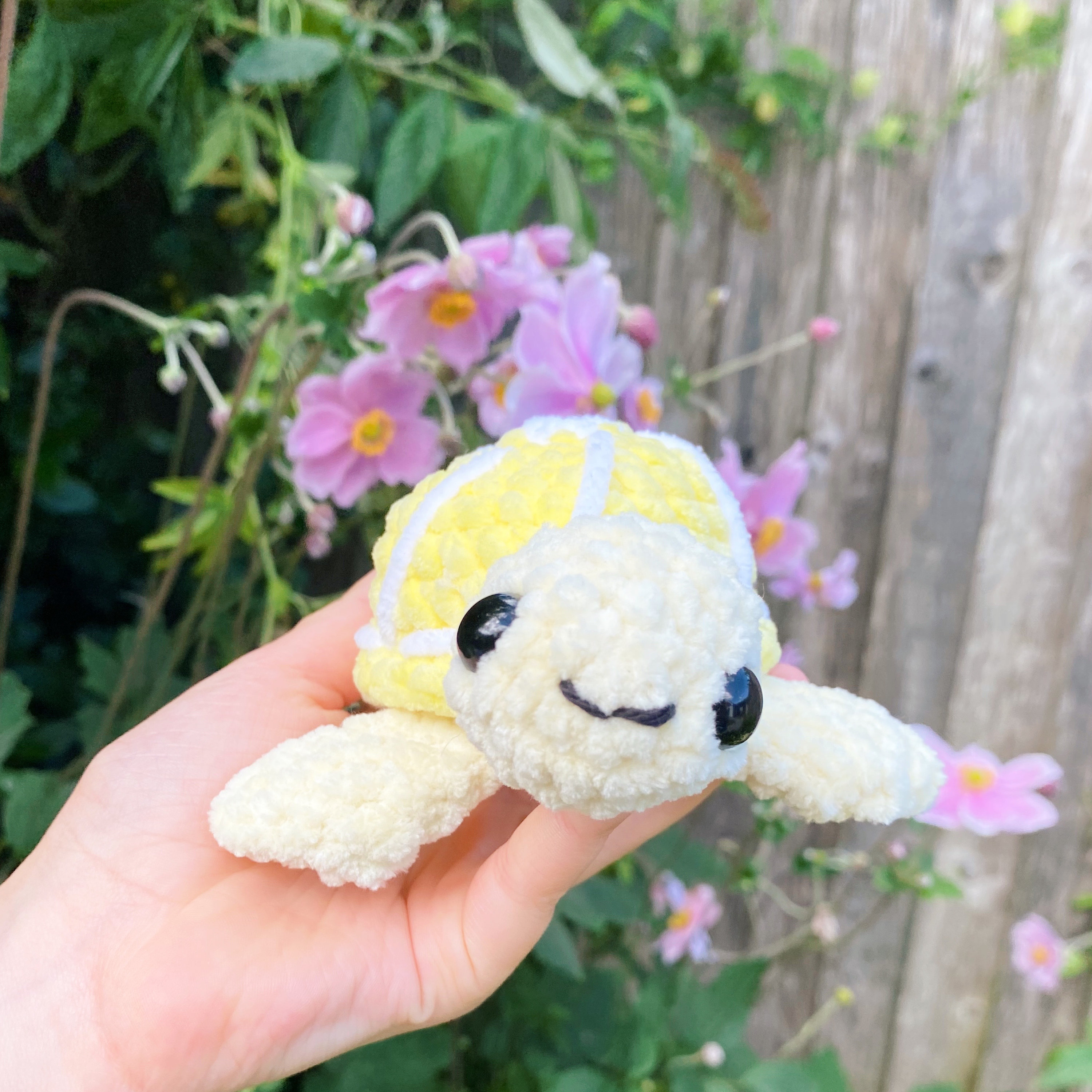 Mini Crochet Lemon Fruit Themed Turtle Plushie Teddy Amigurumi Turtle ...