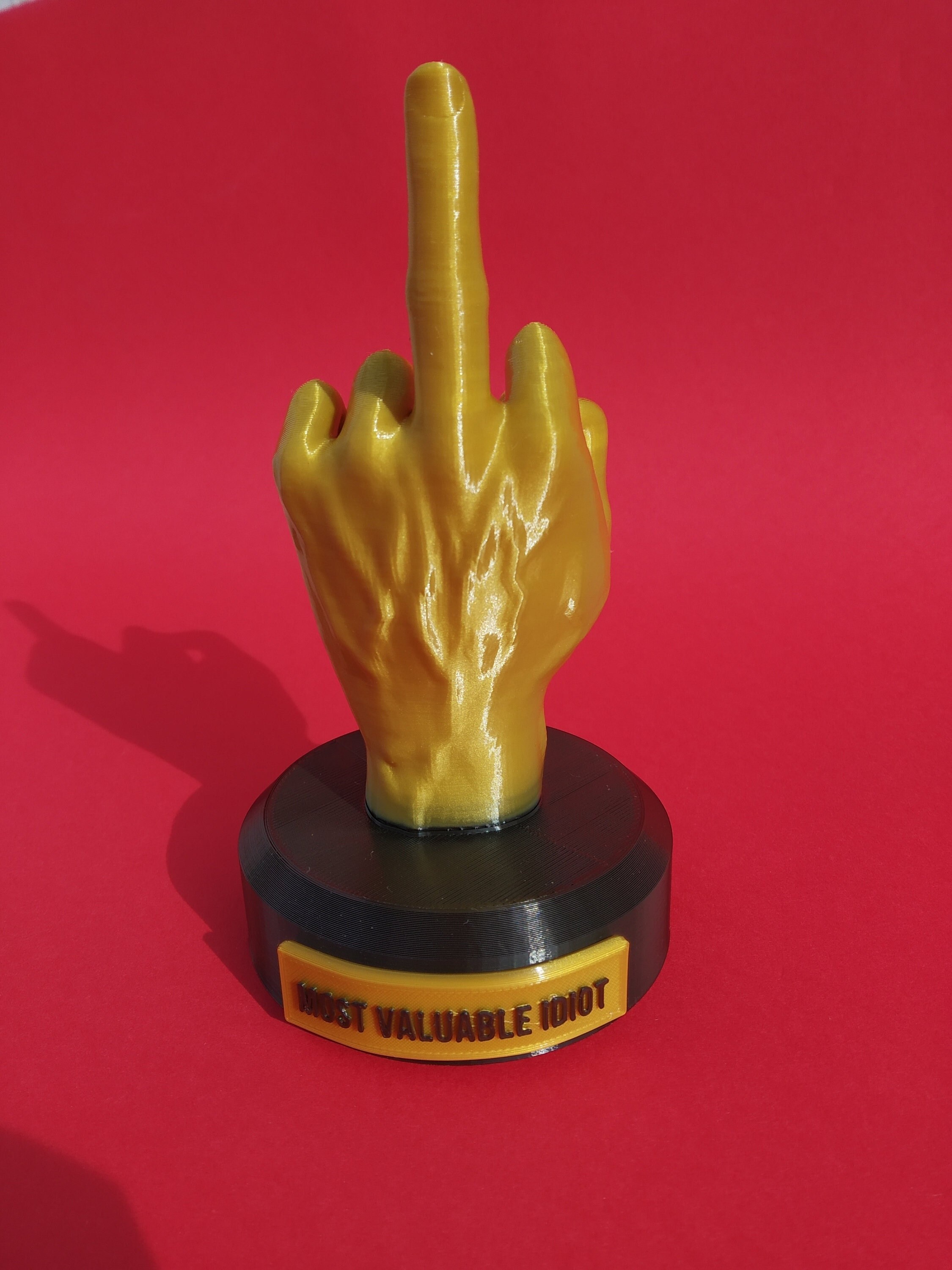 Middle Finger Award / Gift for Her / Gift for Him / Funny Statue