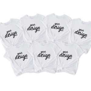 Fiesta nupcial Blanca Bella Canvas Shirt Mockup Hen Party Family Group Camiseta Mock Up Styled Stock Photo Tee Mockup SVG JPG Descarga digital
