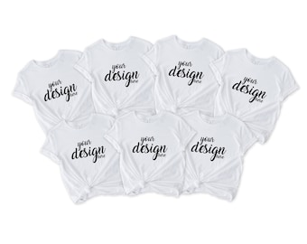 Fiesta nupcial Blanca Bella Canvas Shirt Mockup Hen Party Family Group Camiseta Mock Up Styled Stock Photo Tee Mockup SVG JPG Descarga digital