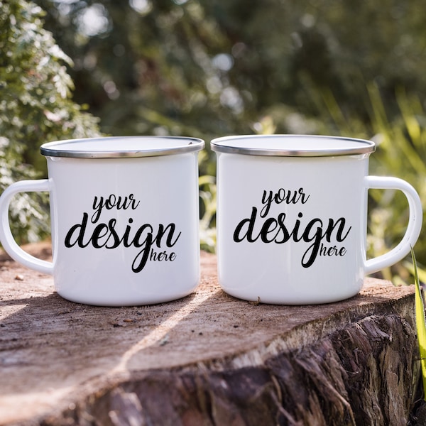 Camping Mug Mockup Camper Mug Mockup Enamel Coffee Cup Mockup Stock Photo Father Dad Camp Mug Photo Mock Up JPG Digital Download