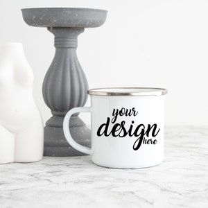 Camping Mug Mockup Camper Mug Mockup Enamel Coffee Cup Mockup Stock Photo Birthday Mother&#39;s Day Camp Mug Photo Mock Up JPG Digital Download