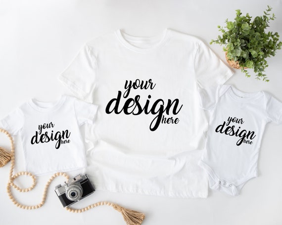 Father's Day Mockup Daddy and Me Mock up Shirt Mockup Tshirt Mock Up Baby 100b toddler tshirt Mockup Sublimation JPG Digital Download