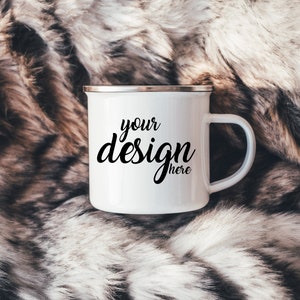 Camping Mug Mockup Camper Mug Mockup Enamel Coffee Cup Mockup Stock Photo Father Dad Camp Mug Photo Mock Up JPG Digital Download