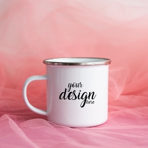 Camping Mug Mockup Camper Mug Mockup Enamel Coffee Cup Mockup Stock Photo Valentine&#39;s Day Camp Mug Photo Mock Up JPG Digital Download