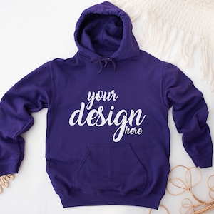 Purple Hoodie Mockup Gildan 18500 Mockup Gildan Boho Hooded Sweatshirt Mockup Stock Photography SVG Mockup JPG Digital Download