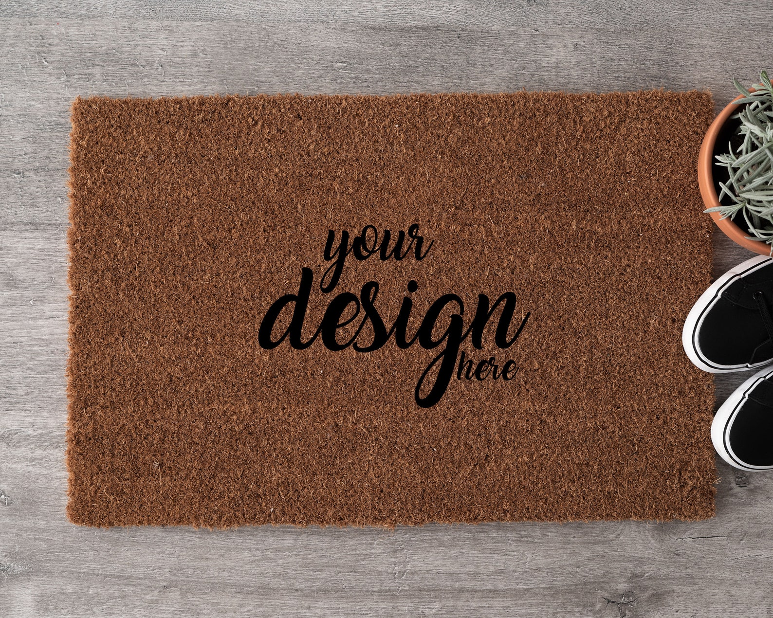 5 X Doormat Mockup Styled Stock Photography Mockups Simple Etsy