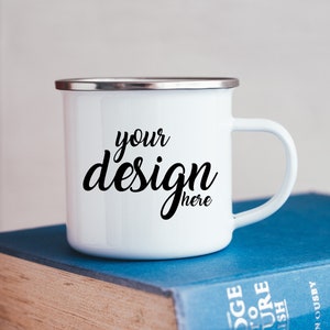 Camping Mug Mockup Camper Mug Mockup Enamel Coffee Cup Mockup Stock Photo Father Dad Camp Mug Photo Mock Up JPG Digital Download