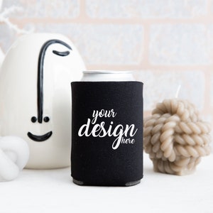Can Cooler Mockup Can Hugger Mockup Can Chiller Wedding Groom Stock Photo Mockup Sublimation Cricut Mug JPG Digital Download