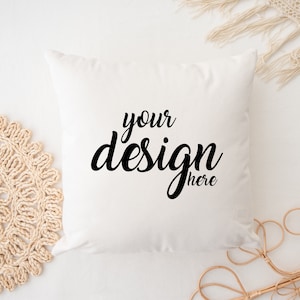 Pillow Mockup Cushion Mockups Cushion Mock up Mother&#39;s Day Tulips Bag Mock Up Digital Download Jpg