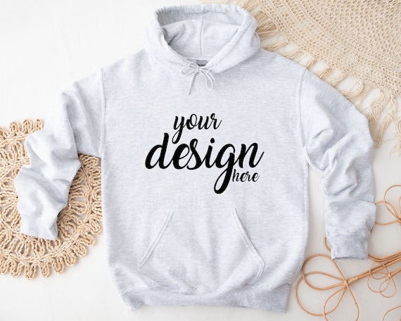 Ash Grey Hoodie Mockup Gildan 18500 Mockup Gray Gildan Hooded - Etsy