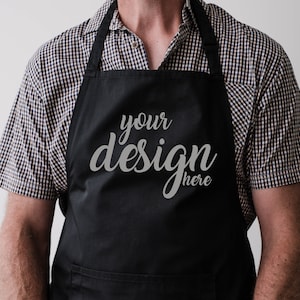Black Apron Mockup Fathers Day Dad Black Apron Mock Ups Chef Mockup Apron Flat Lay Farmhouse SVG Mockup Cricut JPG Download