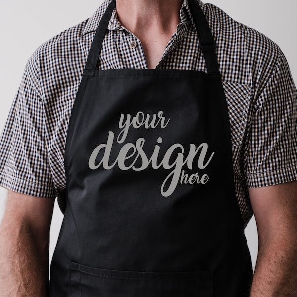 Black Apron Mockup Fathers Day Dad Black Apron Mock Ups Chef Mockup Apron Flat Lay Farmhouse SVG Mockup Cricut JPG Download