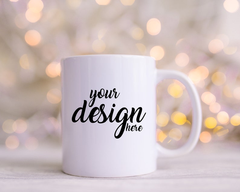 Christmas Mug MockUp Coffee Cup Mock up Winter Mock Up Styled Stock Photo Holiday Coffee Cup Mockup Sublimation Cricut JPG Téléchargement numérique image 1