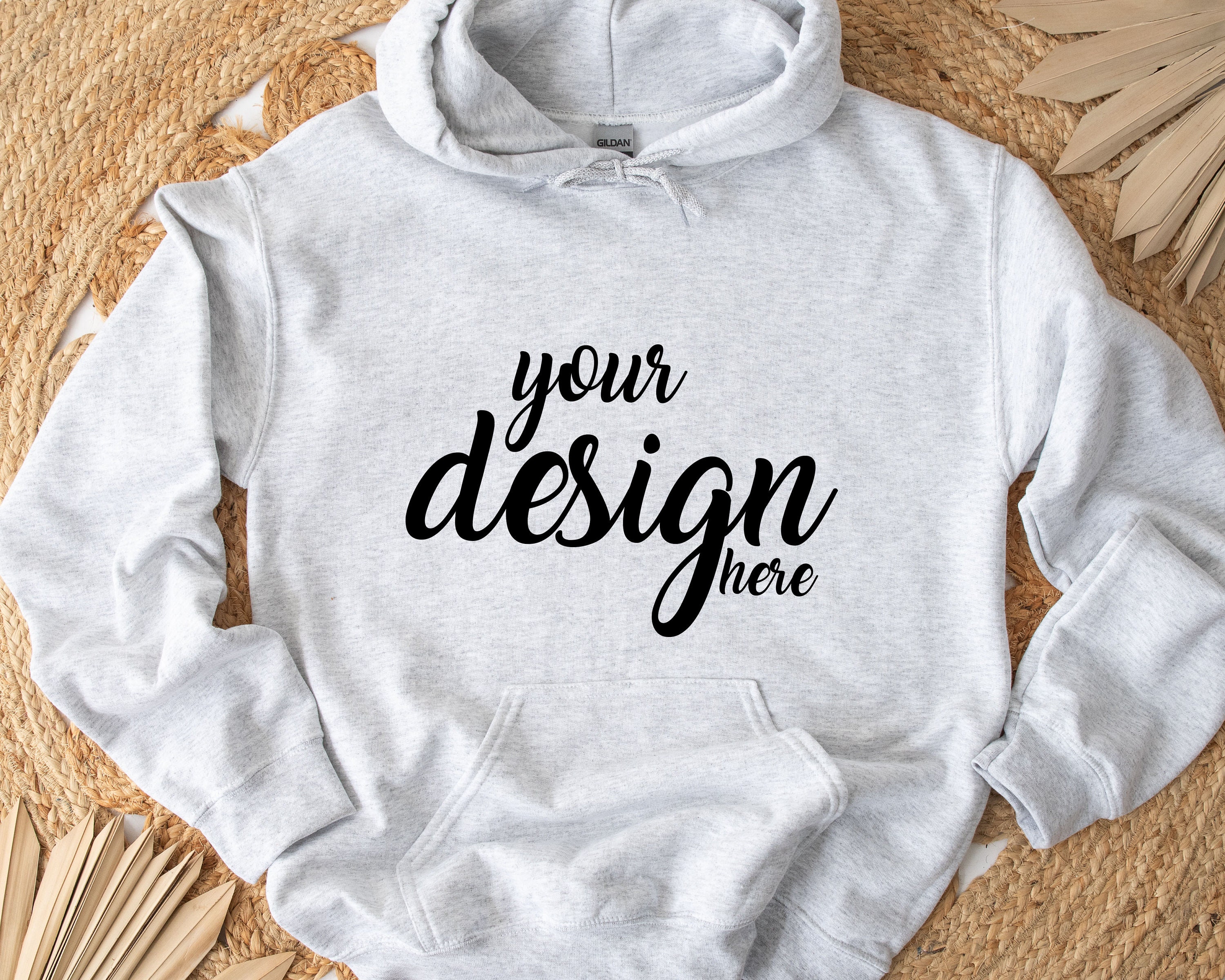 Ash Grey Hoodie Mockup Gildan 18500 Mockup Gray Gildan Hooded - Etsy