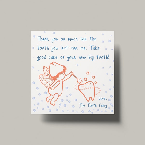 Printable Tooth Fairy Letter/ Tooth Fairy Receipt and Envelope/ Tooth Fairy Money Holder/ Self Locking Petal Flaps/ Instant Download