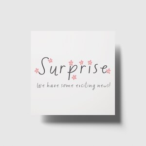 Carte d'annonce de grossesse imprimable / Porte-photo DIY Baby Scan / Rabats de pétales autobloquants / Téléchargement instantané