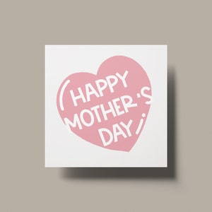 Tarjeta imprimible del Día de la Madre / Titular de la tarjeta de regalo de bricolaje / Tarjeta de sobre simple / Solapas de pétalos con bloqueo automático / Descarga instantánea