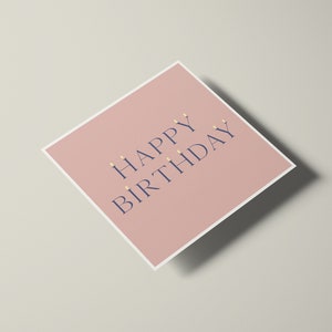 Happy Birthday Printable Card/ DIY Gift Card Holder/ Simple | Etsy