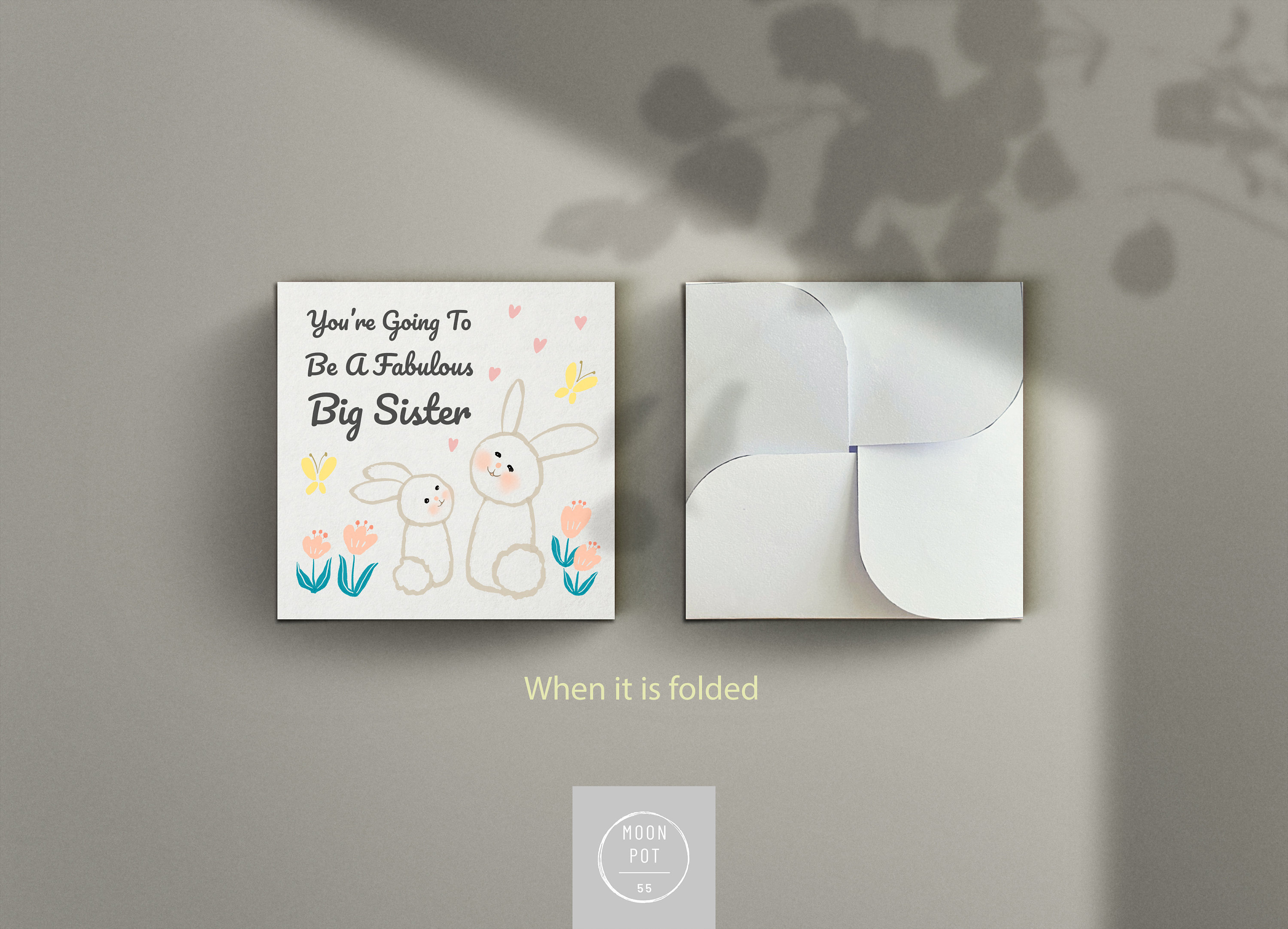 You're Going to Be a Fabulous Big Sister/ Printable Card Template ...
