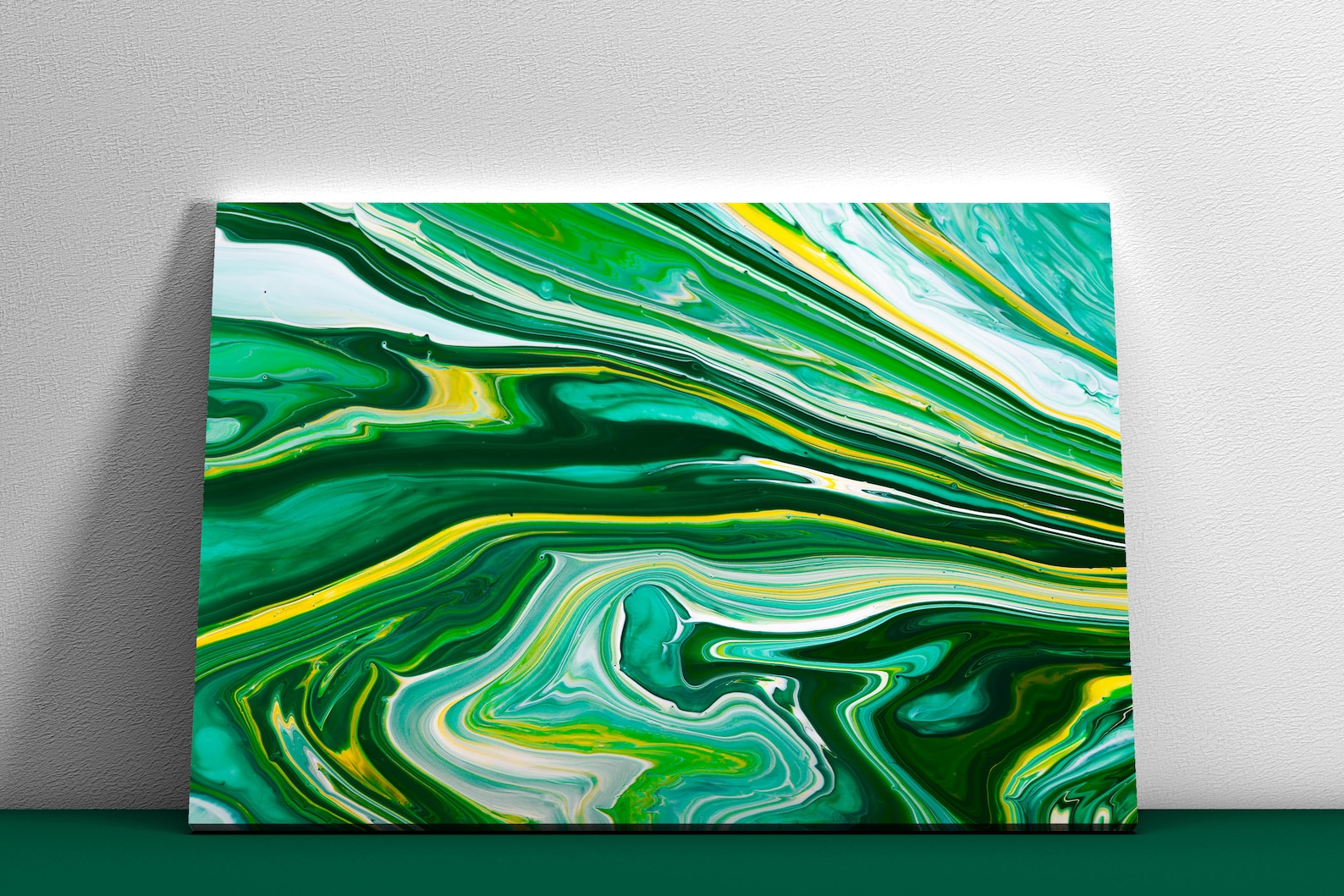 Iridescent paint effect wall art canvas print Etsy