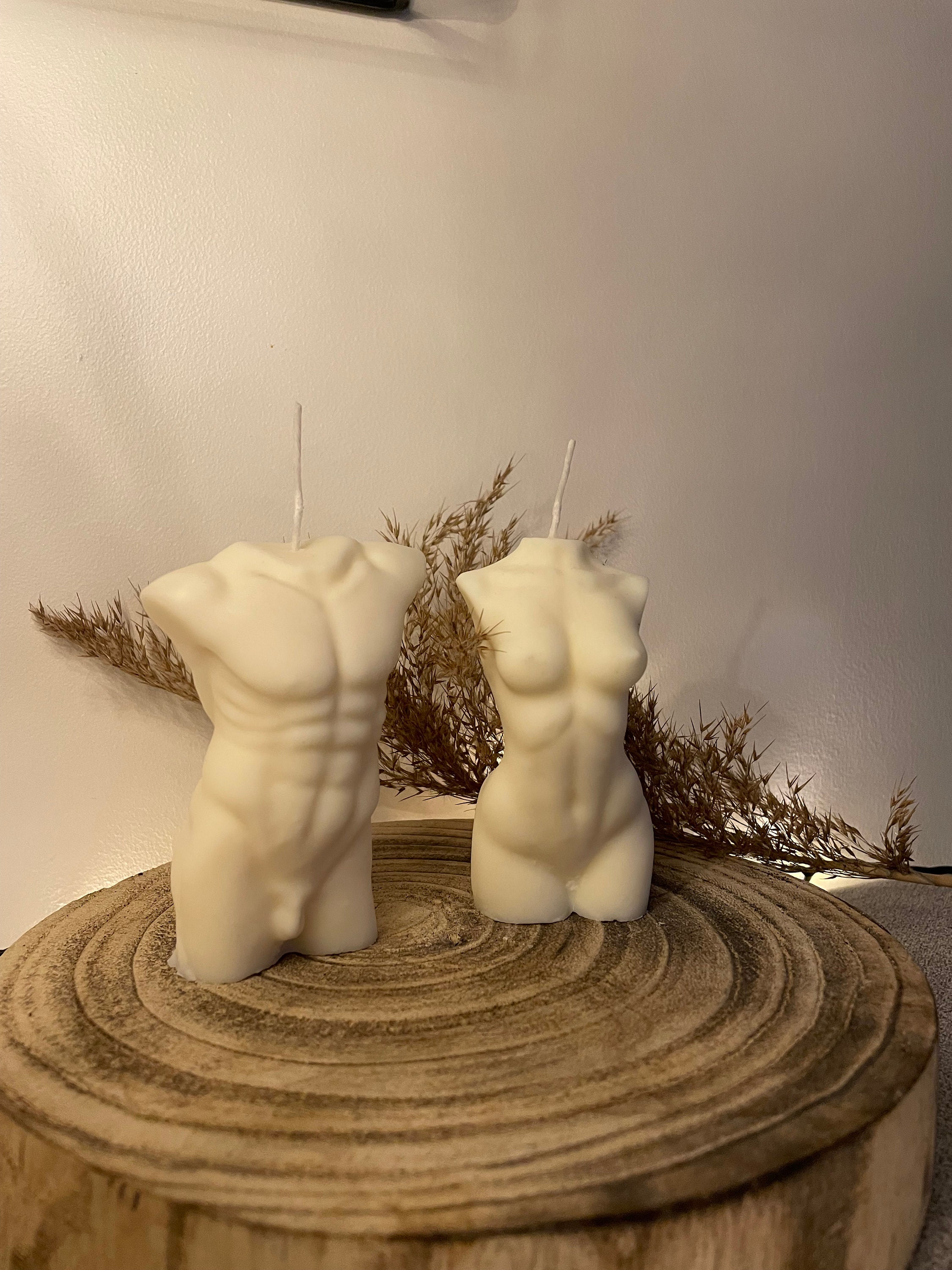 Couple Bougie Homme et Femme // Fête Des Mères Saint Valentin