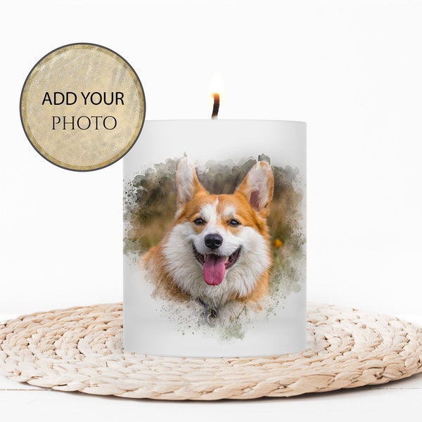 Personalised Pet Memory Tea Light Holder, Memorial Candle, Glass Tea Light Holder, memorial gift, memory gift, Pet loss candle holder