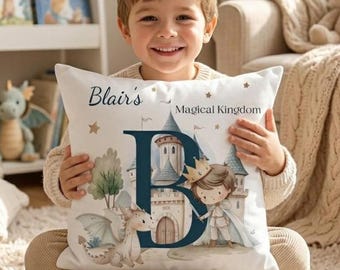 Almofada personalizada Reino Mágico, Almofada Príncipe Castelo do Dragão