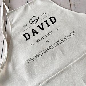 Gepersonaliseerde chef-kokschort: gepersonaliseerd kookcadeau