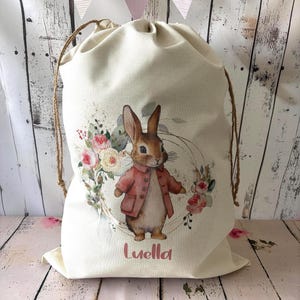 Personalised Rabbit Toy Bag - Toy Sack - Dressing Up Bag - Toy Storage - Nursery Storage  Toy Box  Custom Toy Bag - Personalised Toy Sack