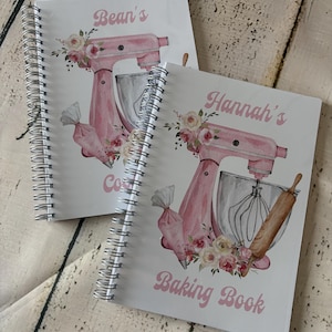 Personalised Recipe Notebook, Recipe Journal, Custom Recipe book, Personalised Recipe Book, Personalised Matching Apron