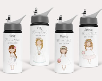 Personalised Flower Girl Water Bottle, Personalised Flower Girl Tumbler, Bridesmaid Proposal, Wedding Party Gifts, Wedding Party Gift Bag