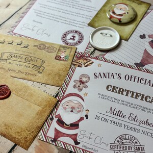 Gepersonaliseerde kerstletterset: mooie lijst, certificaat en badge