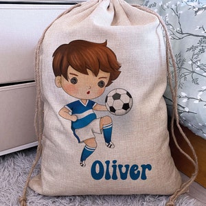 Personalised Toy Bag - Toy Sack - Dressing Up Bag - Toy Storage - Nursery Storage  Toy Box  Custom Toy Bag - Personalised Toy Sack Football