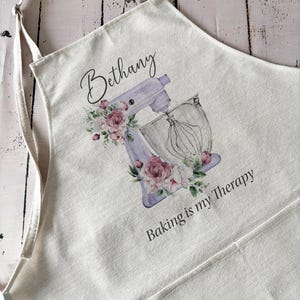 Personalised Apron, Purple Mixer Design Baking Gift, Quality Cooking Apron Gift, Gift for Her, Gift For Nan, Nanny, Baking Hamper Gift Set