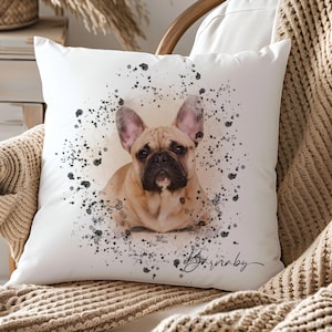 Custom Pet Photo Cushion: Personalised Dog or Cat Pillow