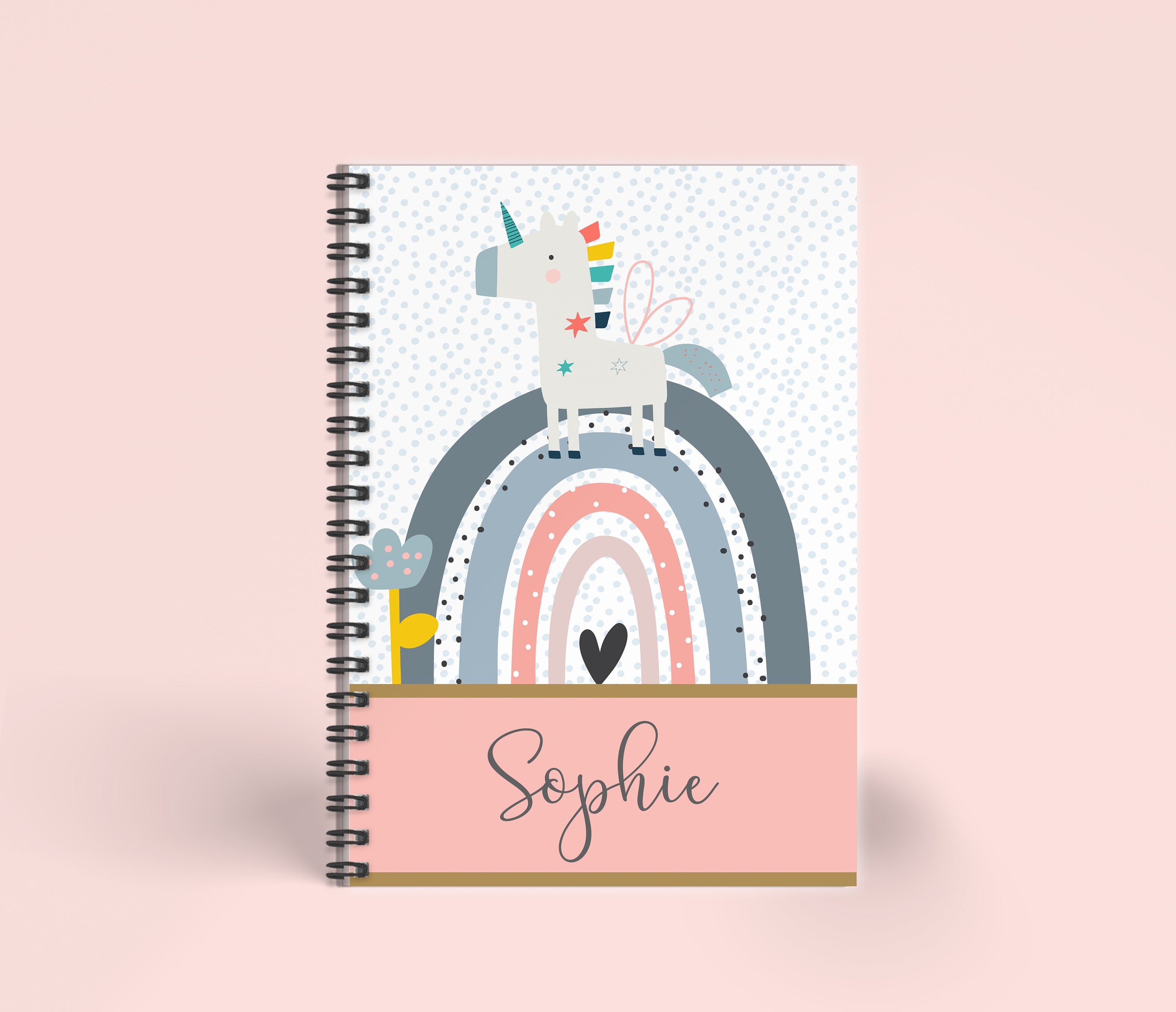 Unicorn Sketchbook For Girls: Blank Paper Notebook for Sketching, Drawing,  Coloring, Doodling or Writing (55 sheets)