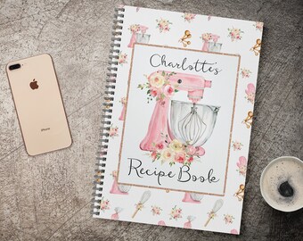 Personalised Recipe Notebook, Recipe Journal, Custom Recipe book, Personalised Recipe Book, Personalised Matching Apron
