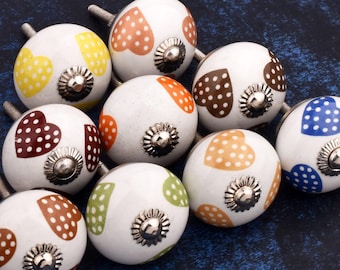 Błyszcząca ceramiczna gałka: białe i złote, ręcznie malowane uchwyty do szuflad (zestaw 1 gałki)