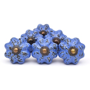 Charmantes poignées de tiroir citrouilles - Boutons décoratifs en céramique colorée pour votre commode et vos armoires ! (Ensemble de 1 bouton)