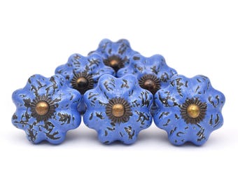 Encantadores tiradores de cajón con forma de calabaza: pomos decorativos de cerámica de colores para tu cómoda y armarios (juego de 1 pomo)