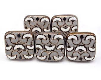 キャビネットノブ、引き出し取っ手、ミニマリストスクエアノブ、交換用ドアハンドル、ワードローブハンドル、ゴールドプル、シングルホール（ノブ1個セット）