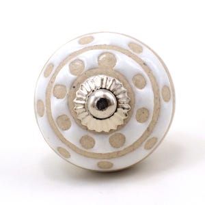 Etched cream beige drawer knob white stone ceramic knob cabinet knob wardrobe handles knobs.