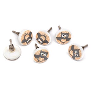 knob, Owal Drawer handles, Owal Dresser Handles, Animal Furniture knobs, wooden handles, up-cycling knobs. Gold knobs, Dresser pulls