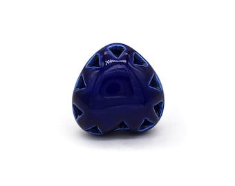 ブルーセラミックハート引き出し取っ手 - 保育園改造キット キャビネットハンドル（ノブ1個セット）