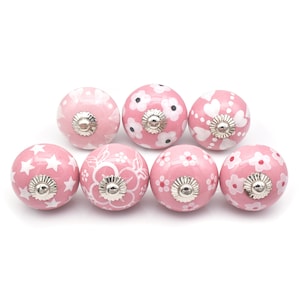 pink color multi design knob, select your knobs, color full multi design Knobs, for your drawers, cabinets, dressers, furniture&#39;s