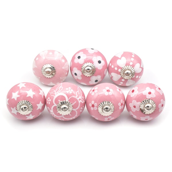 pink color multi design knob, select your knobs, color full multi design Knobs, for your drawers, cabinets, dressers, furniture's