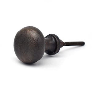 cast iron Brown Cast Iron Round Drawer Knobs, Cast Iron Door Knobs, Rustic Cast Iron Knobs