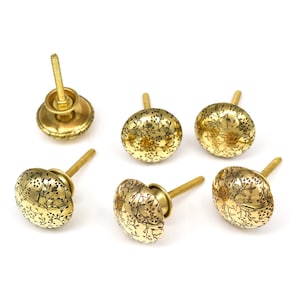 Brass Leaf Design Knob, Gold Furniture Pull(Set of 1 Knob)